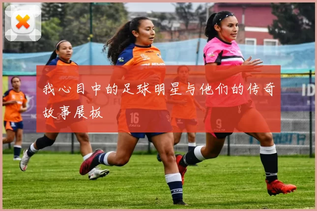 我心目中的足球明星与他们的传奇故事展板